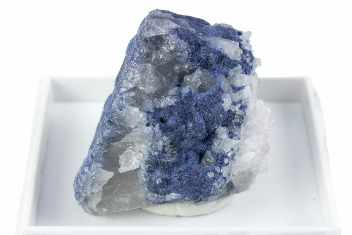 Brilliant Blue Dumortierite with Milky Quartz - Brazil #380119